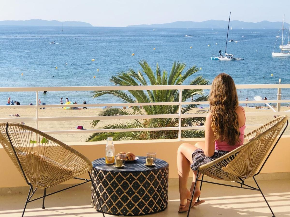 Appartement T3 Lumineux Traversant Totalement Neuf En Face De La Plage Front De Mer Vue Sur Les Iles Vue Mer Panoramique Assuree Residence De La Plage Centre Ville Du Lavandou 3Eme Etage Avec Ascenseur Appartement T3 Le Lavandou Buitenkant foto